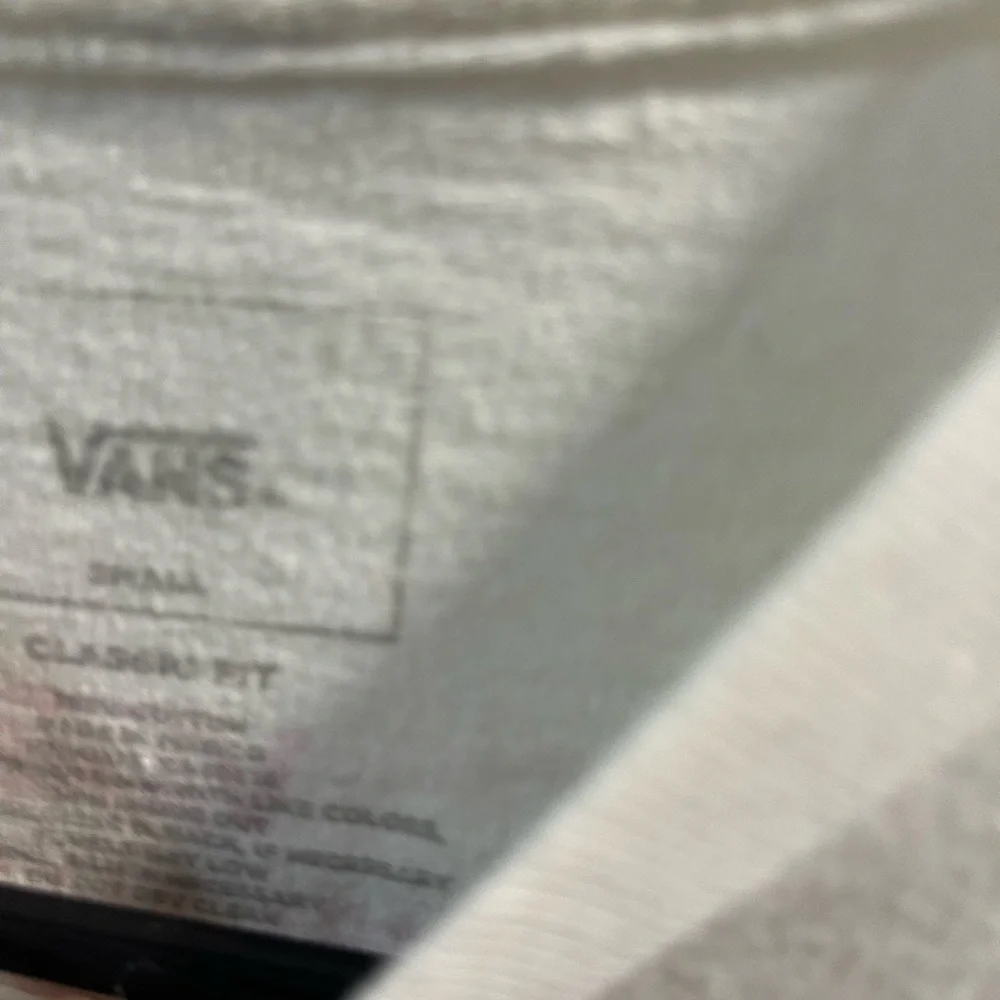 Vans Cream Short-Sleeve Tee with Red 'Freshly Baked' Graphic Have One Hole